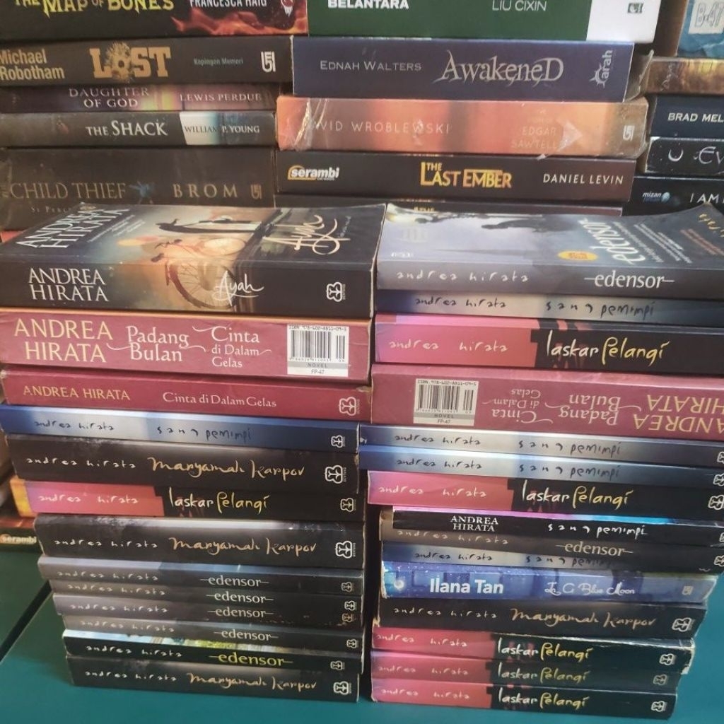 Novel Karya Andrea Hirata Best Seller Preloved Original laskar pelangi / ayah / Maryamah Karpov / ed