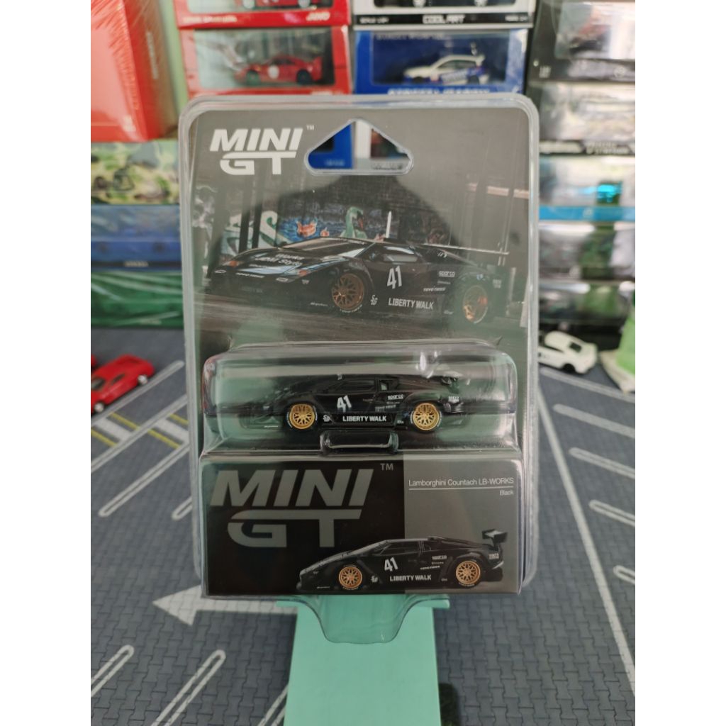 MINI GT SCALE 1:64 LAMBORGHINI COUNTACH LB - WORKS , BLACK