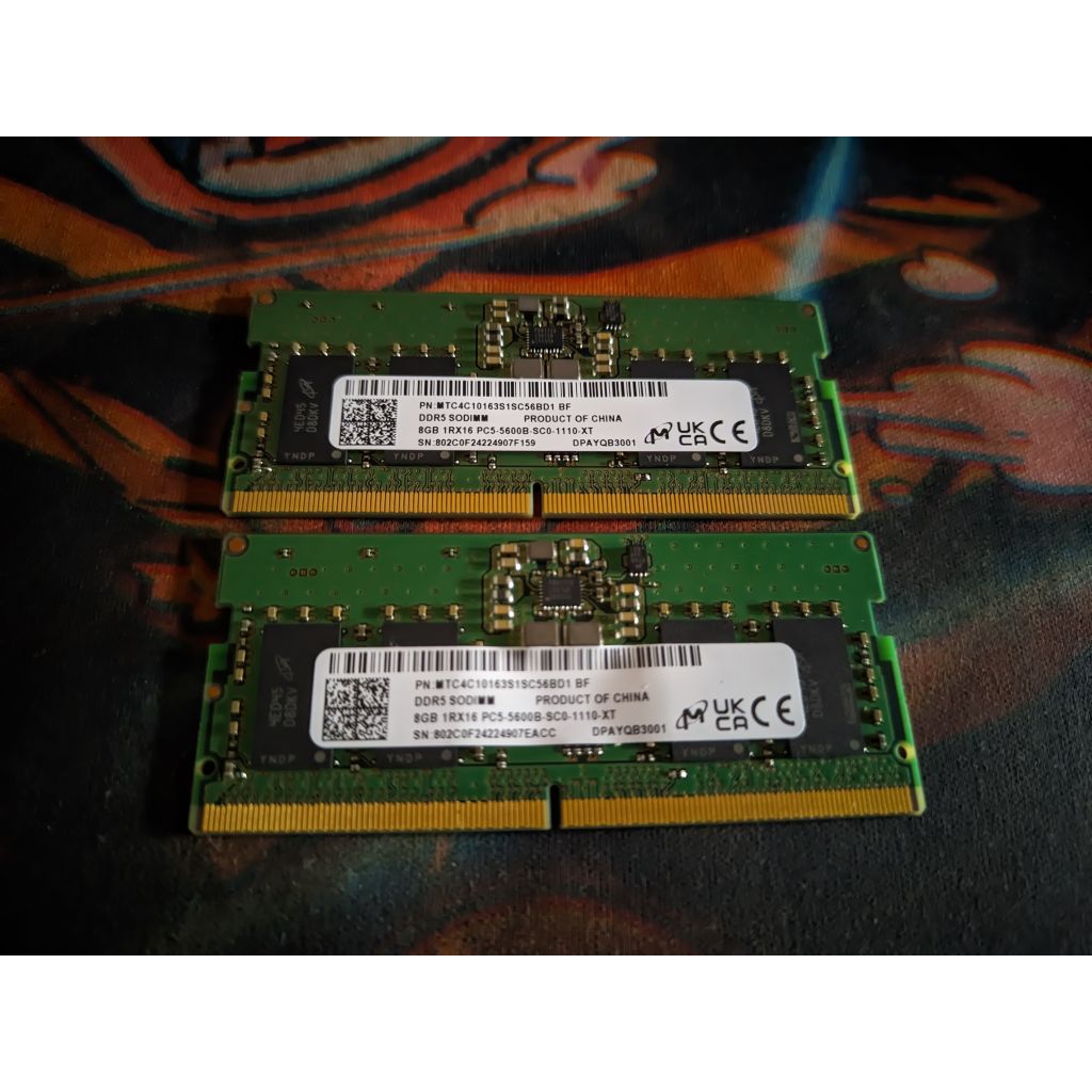 RAM Micron DDR5 8GB 5600 SODIMM