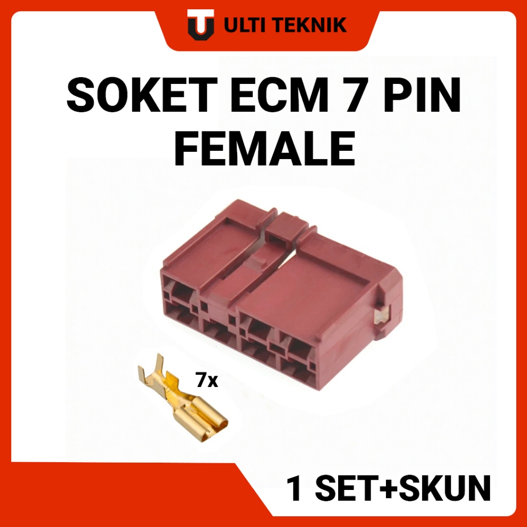 Soket ECM 7 Pin Female - Soket Spull ACG ECU ECM Beat ESP Scoopy