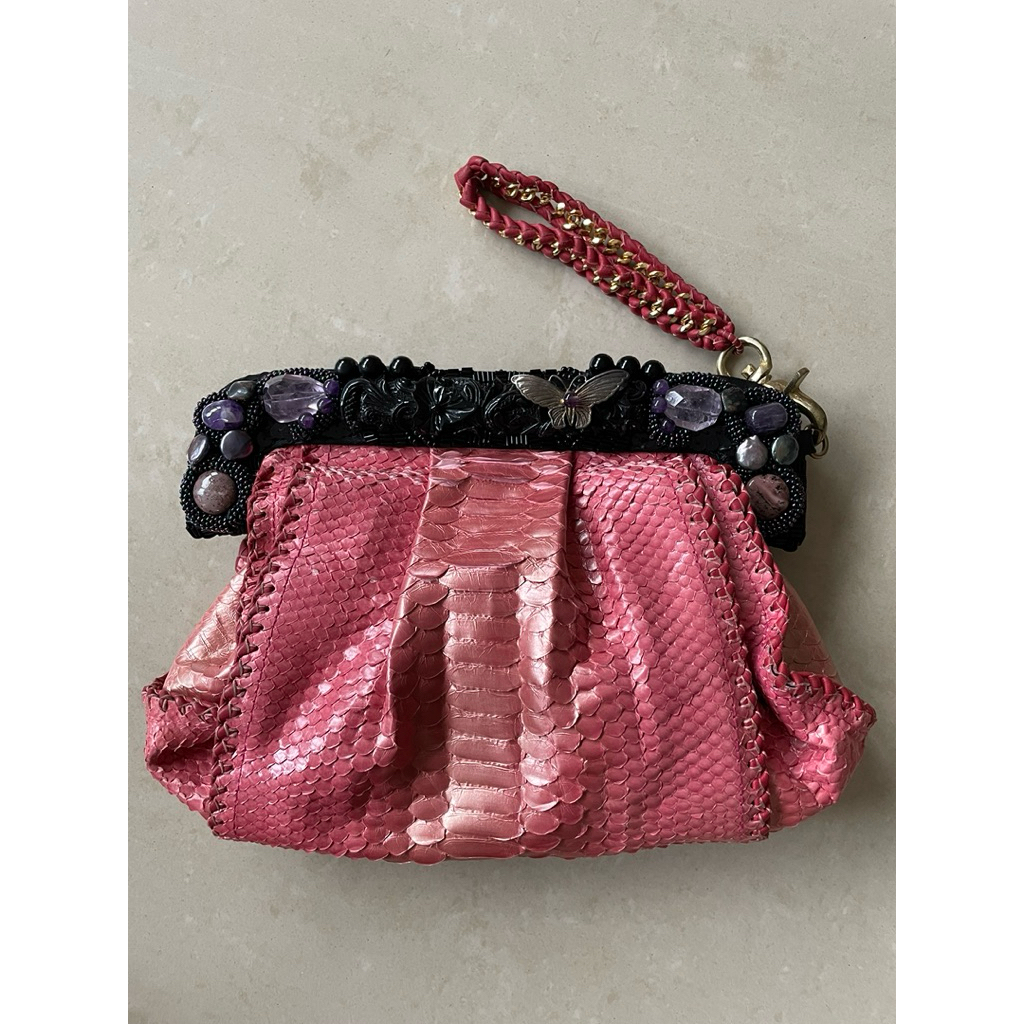 Python Sabbatha Party Clutch Bag