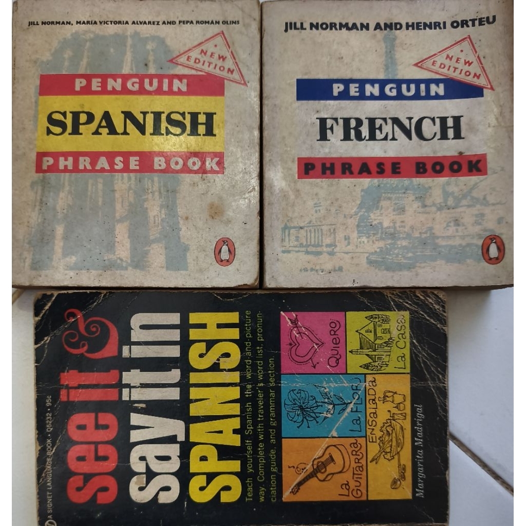 KAMUS  PENGUIN SPANISH PHRASE BOOK/PENGUIN FRENCH PHRASE BOOK/SEE IT & SAY IT IN SPANISH ( KAMUS MIN