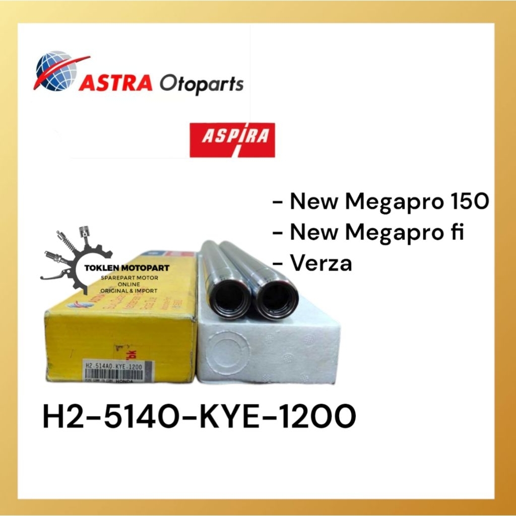 AS SHOCK DEPAN (KYE) NEW MEGAPRO 150, NEW MEGAPRO FI, VERZA MERK ASPIRA