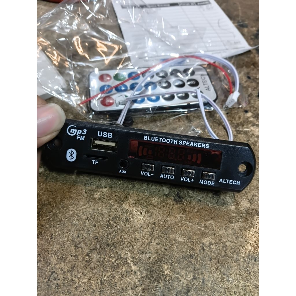 Modul Audio Bluetooth USB MP3 Player + Remote – Speaker Rakitan / Amplifier / DIY Audio