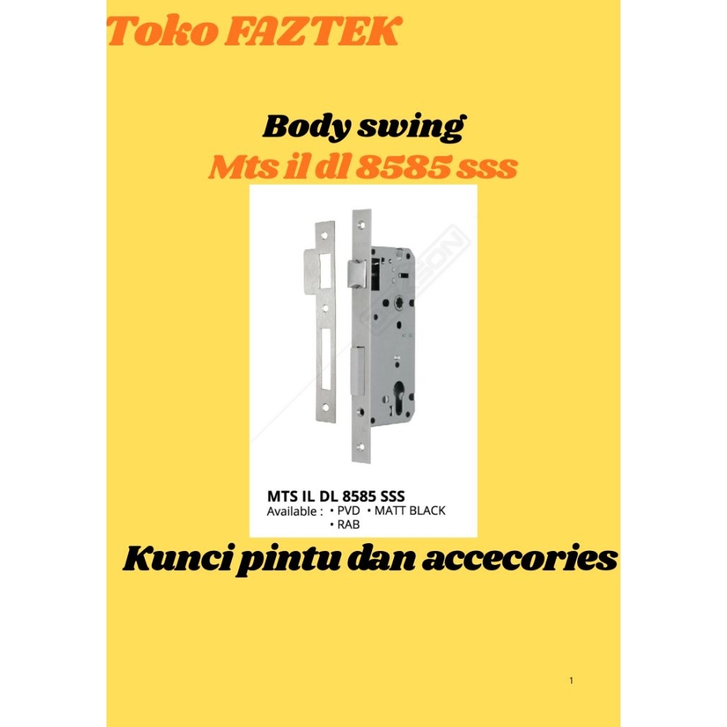 Bodyswing dekson 8485 stainlessstell