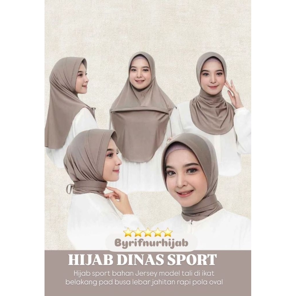 hijab dinas polwan / jilbab sport dinas / hijab sport / jilbab perawat / jilbab dinas / sport olahra