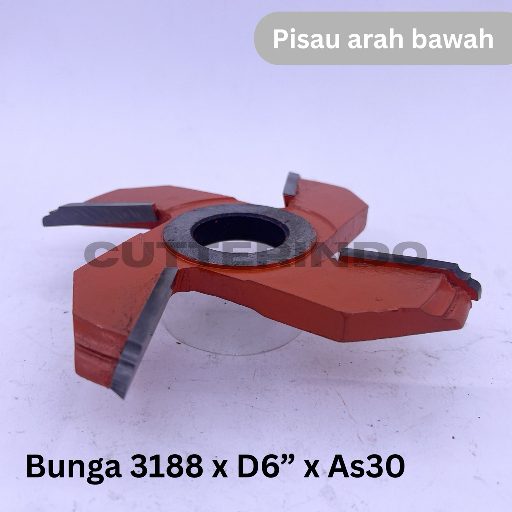 3188 Mata Pisau Profil 6” Router Spindle Panel Pintu Kayu