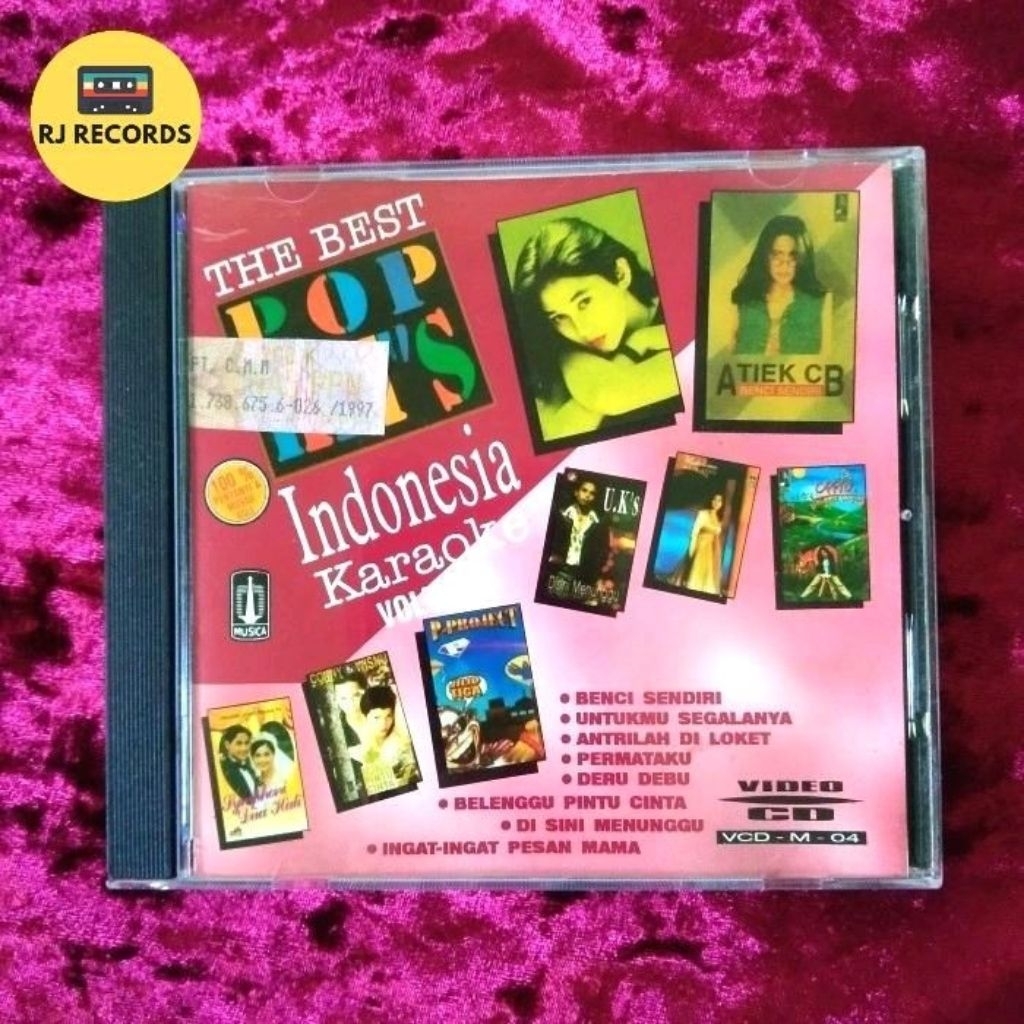VCD V/A (Nike Ardilla, Atiek CB, dll) - The Best Pop Hits Indonesia Karaoke Vol. 4