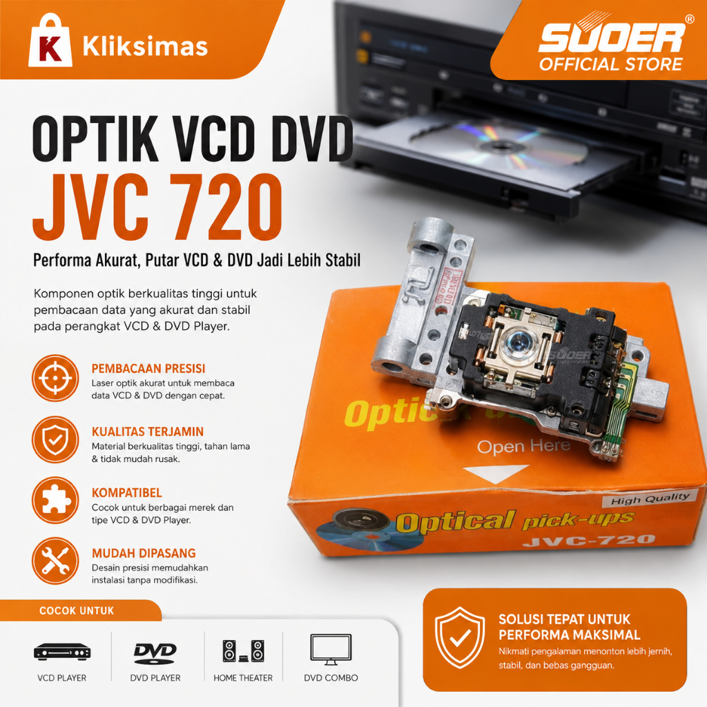 SUOER OPTIK VCD DVD JVC 720