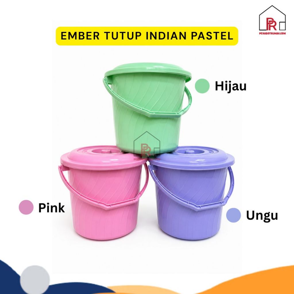 Ember Pastel / Ember Besar / Ember Tutup / Ember Warna Tutup / Ember Tanpa Tutup / Ember