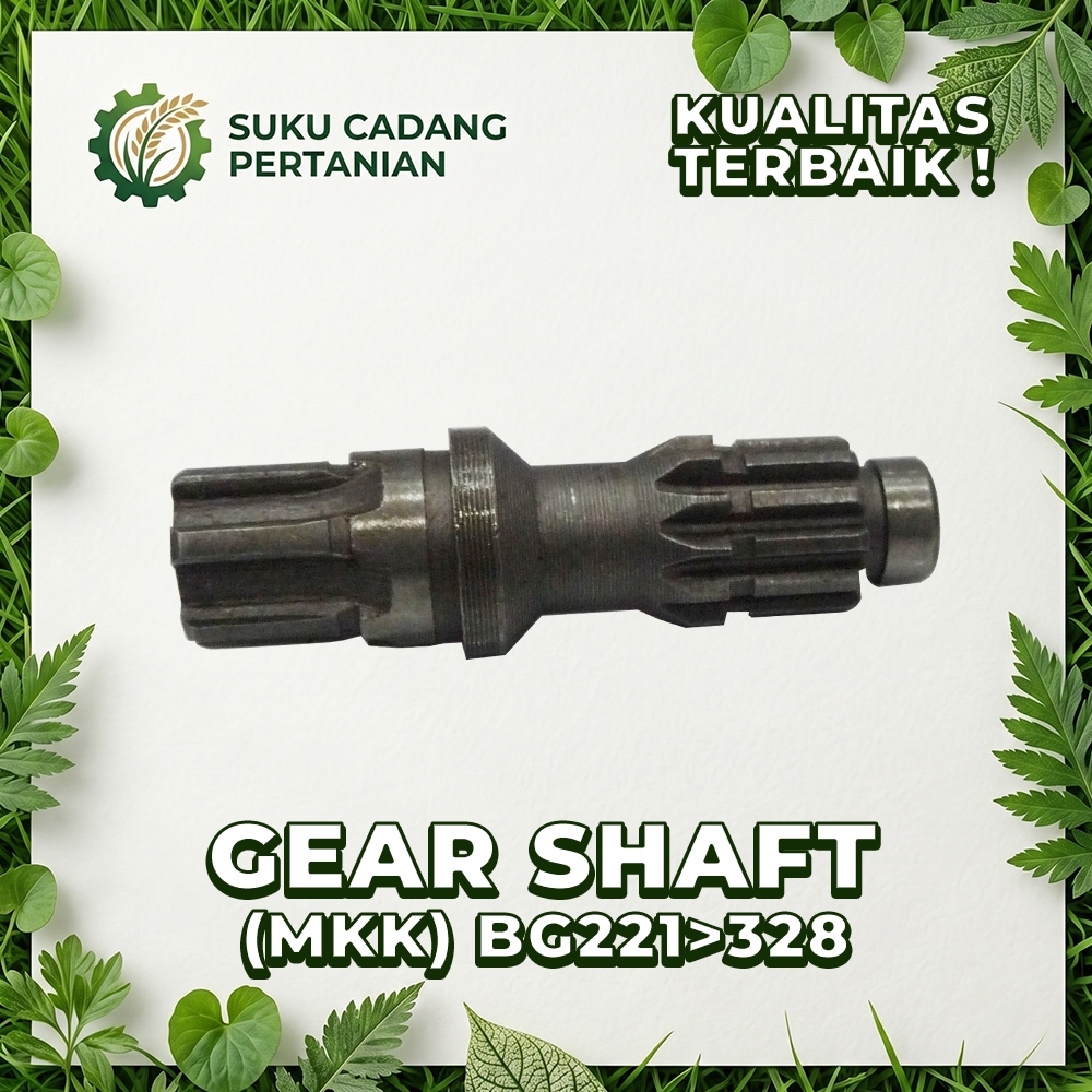 Gear Shaft BG221 328 As Gear Mesin Potong Rumput MKK