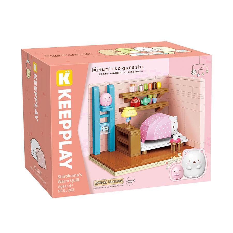 KEEPPLAY SUMIKKO GURASHI KONNA OUCHINI SUMITAINA SHIROKUMA WARM QUILT ORIGINAL 263 PCS MAINAN BALOK 