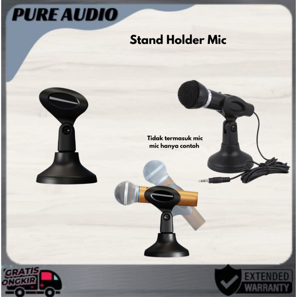 Stand Holder Microphone Meja / Stand Mic Meja / Table Stand Mic