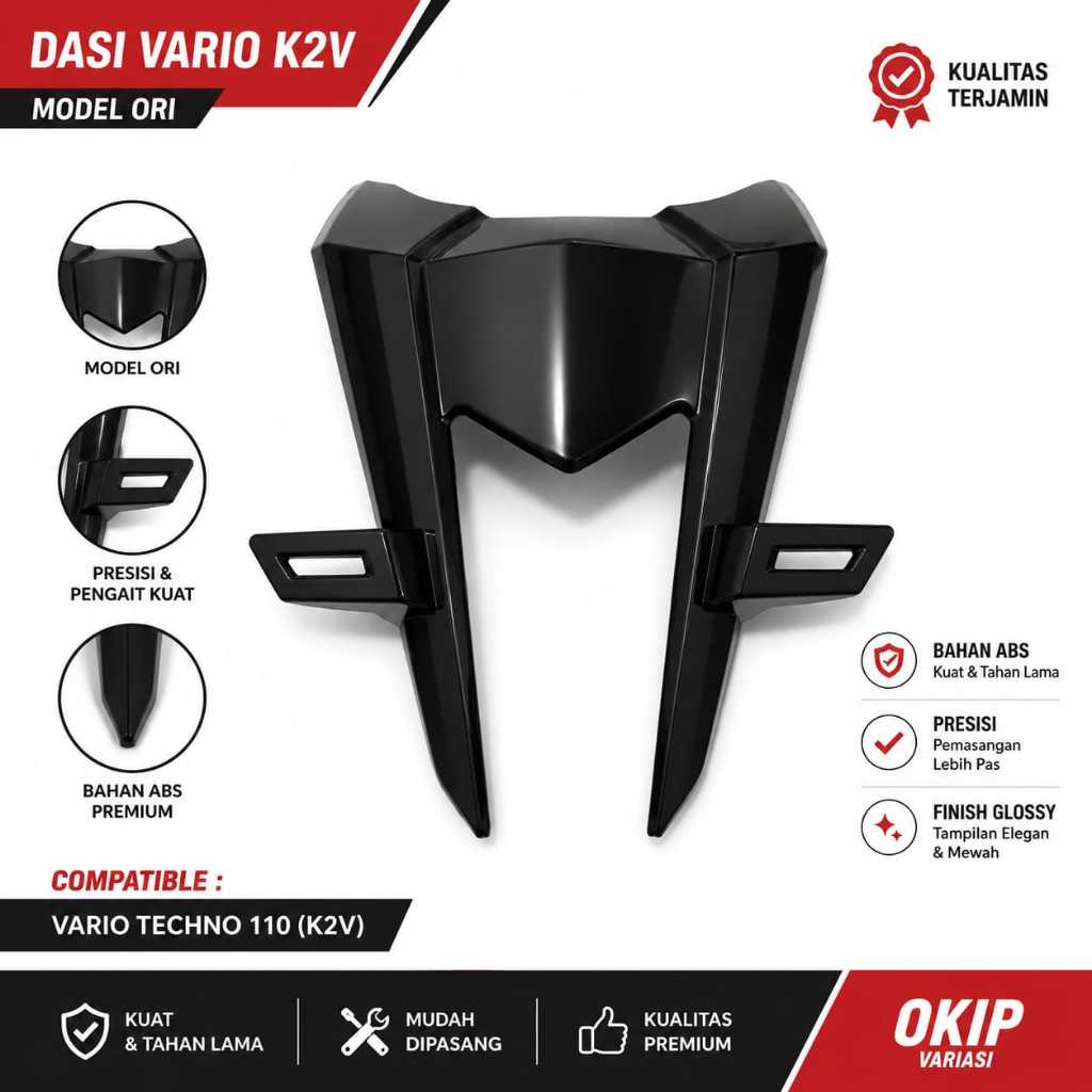 dasi k2v stndar BLACK GLOSSY..NEW HND VARIO 125 K2V..64302 K2V N30ZA..