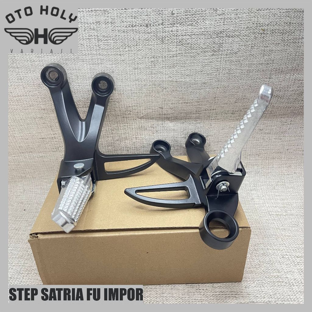 FOOTSTEP SATRIA FU BLACK STEP GANTUNG SATRIA FU BELAKANG PIJAKAN KAKI STEP BELAKANG SATRIA FU HITAM 