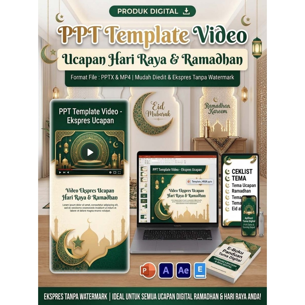 Template Video - PPT Ucapan Hari Raya & Ramadhan