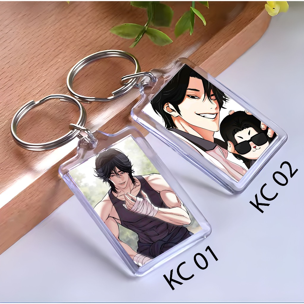 Keychain Seongji Yuk Lookism - Ganci Manhwa Lookism - Gantungan Kunci -Seongji Yuk Lookism