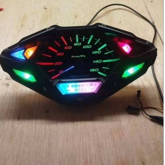 mesin speedometer honda vario 150 led old custom warna original bekas