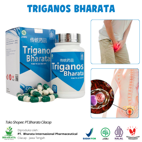 TRIGANOS BHARATA ORIGINAL Resmi BPOM Isi 50 Kapsul