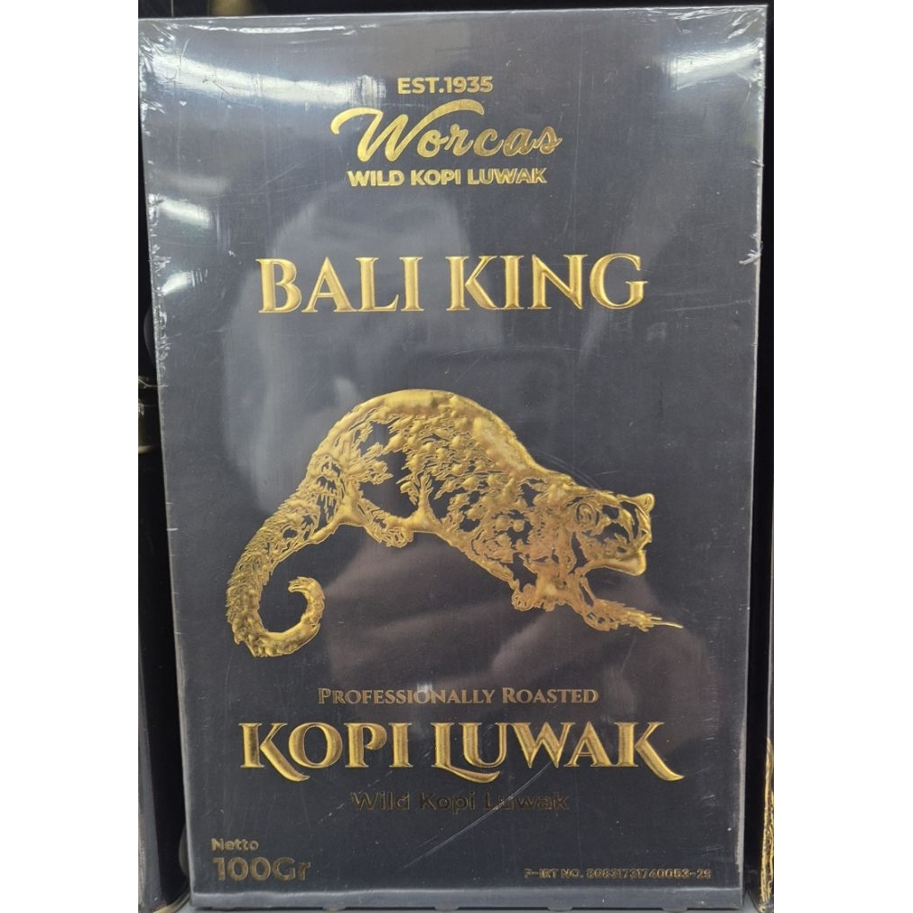 Bali King Kopi Luwak Profesionally Roasted Coffee Luwak WORCAS Pure Bali King Coffee Luwak Wild Coff