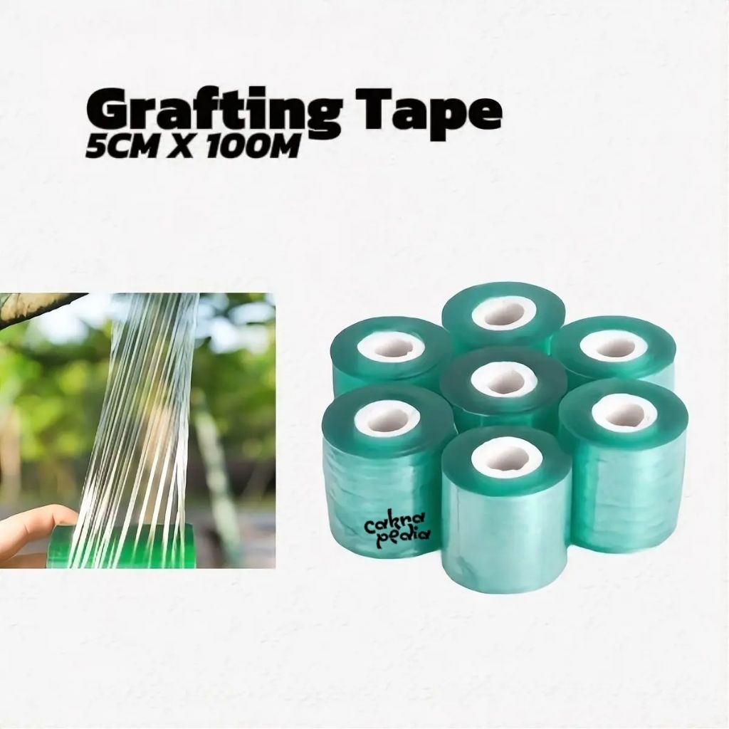 Plastik Okulasi Grafting Tape 5CM Grafting Tape Perekat Sambung Pucuk Tanaman - Hijau