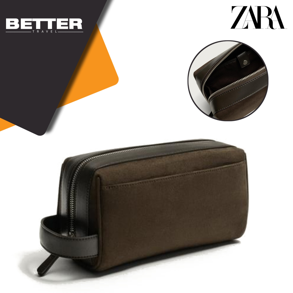 ZARA clutch pria tas hand bag pouch kasual formal