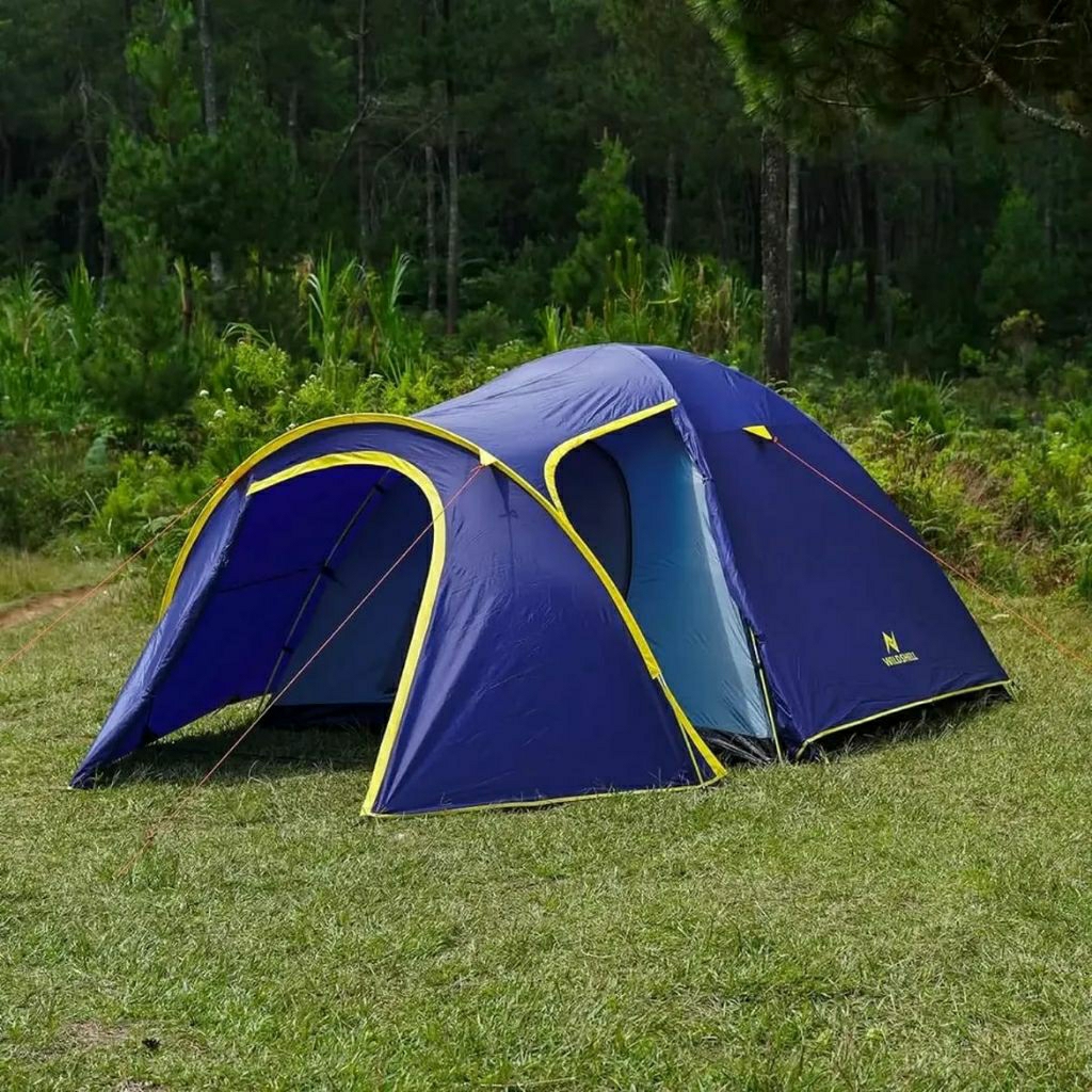 Tenda Wildshell Mandala 6 Pro Jayadipa 4 Tenda Camping, Tenda dome HY BC 4 Orange, Compass LWY Alloy