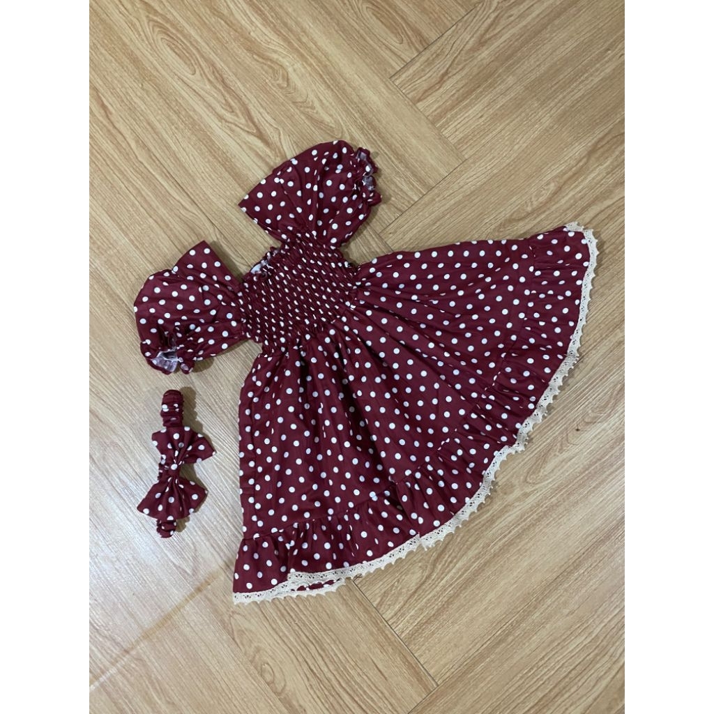 Deeha Smocked Dress / dress smocked anak / dress smocked - mada.madeeha