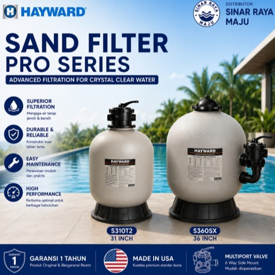 Sand Filter Hayward Type S-360-SX Made in USA | Hayward Sand Filter Original | Filter S360SX Hayward