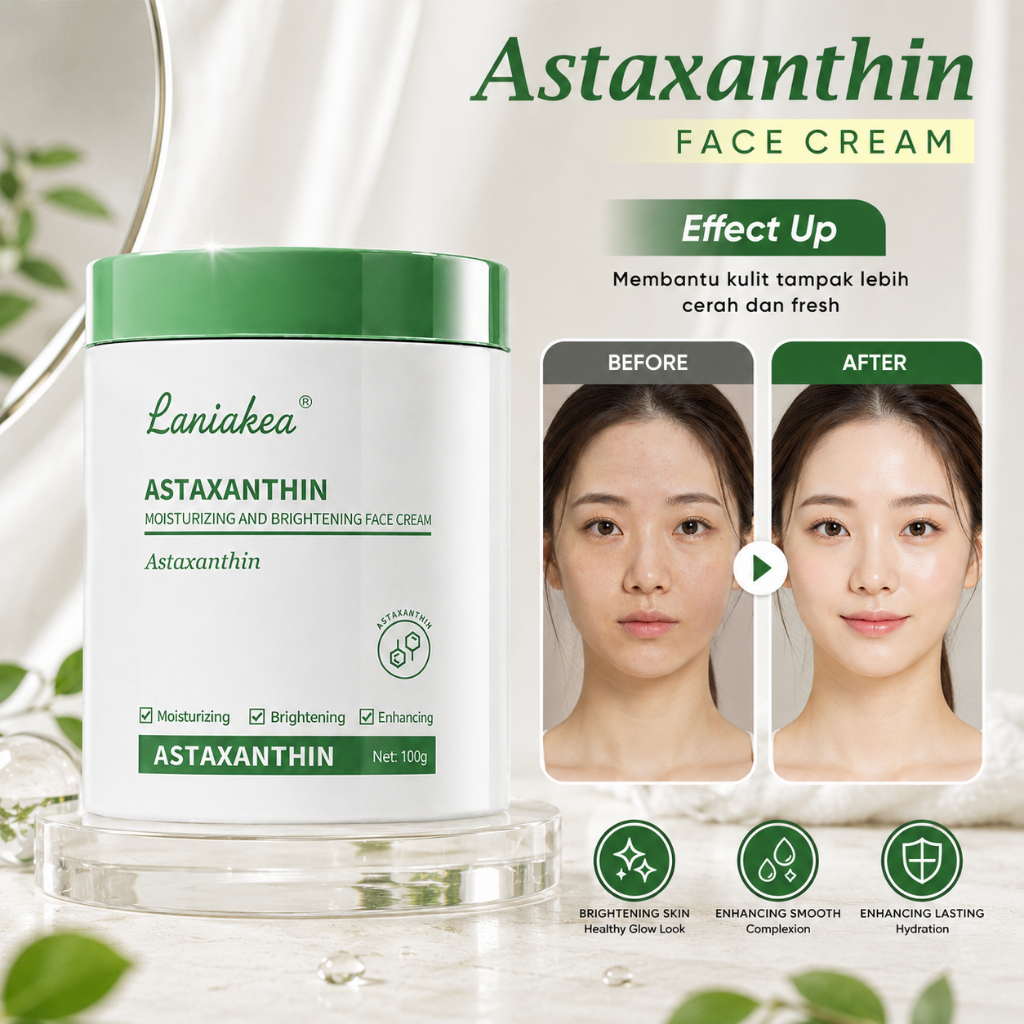 Astaxanthin Moisturizing Anti-Wrinkle Cream – Perlindungan & Peremajaan Kulit 100g