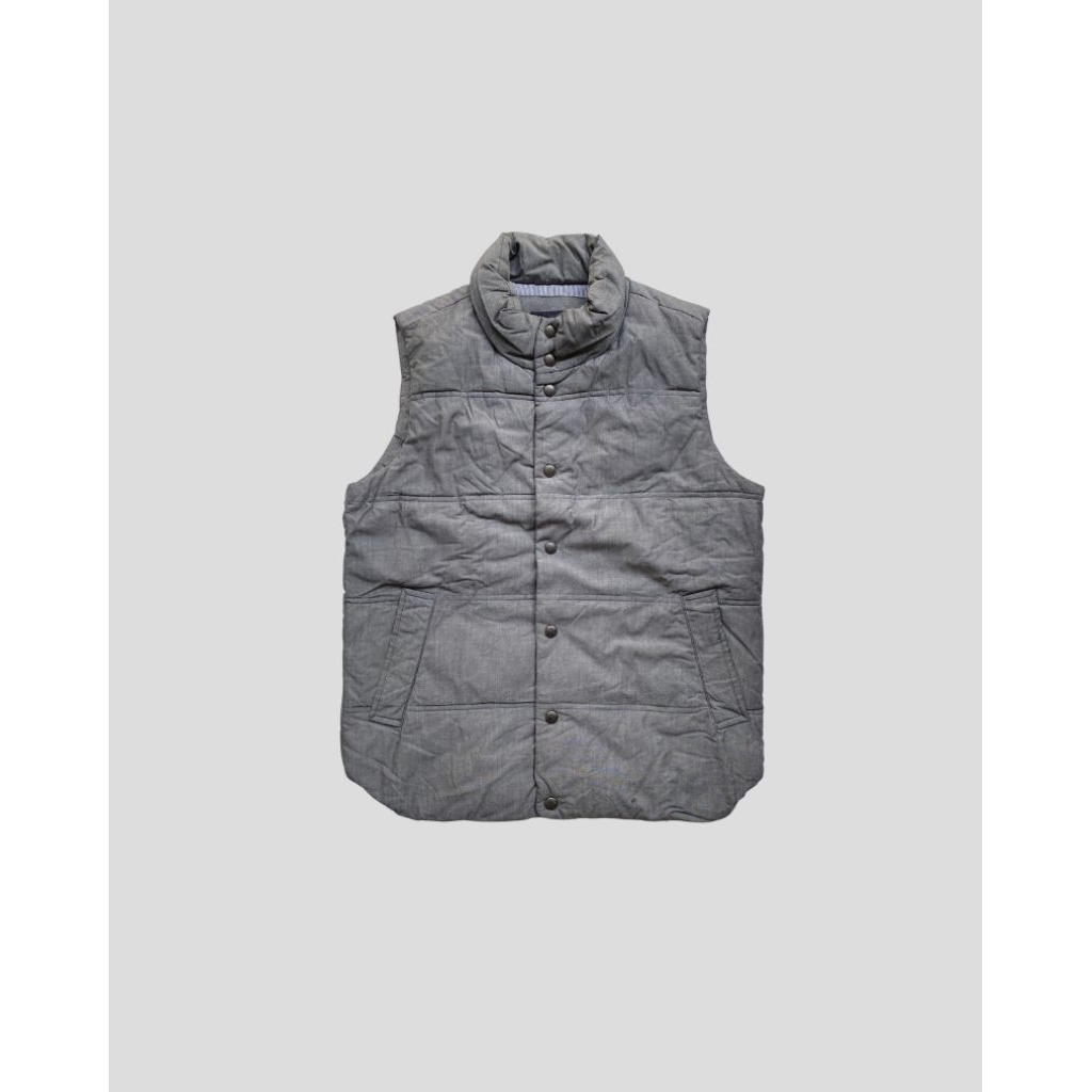 Polham Puffer Vest Grey Size M - Rompi Gelembung Pria Wanita Second Original Brand