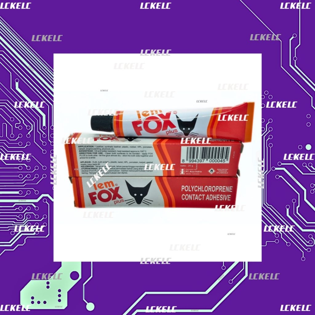 LEM KUNING FOX TUBE 20GR
