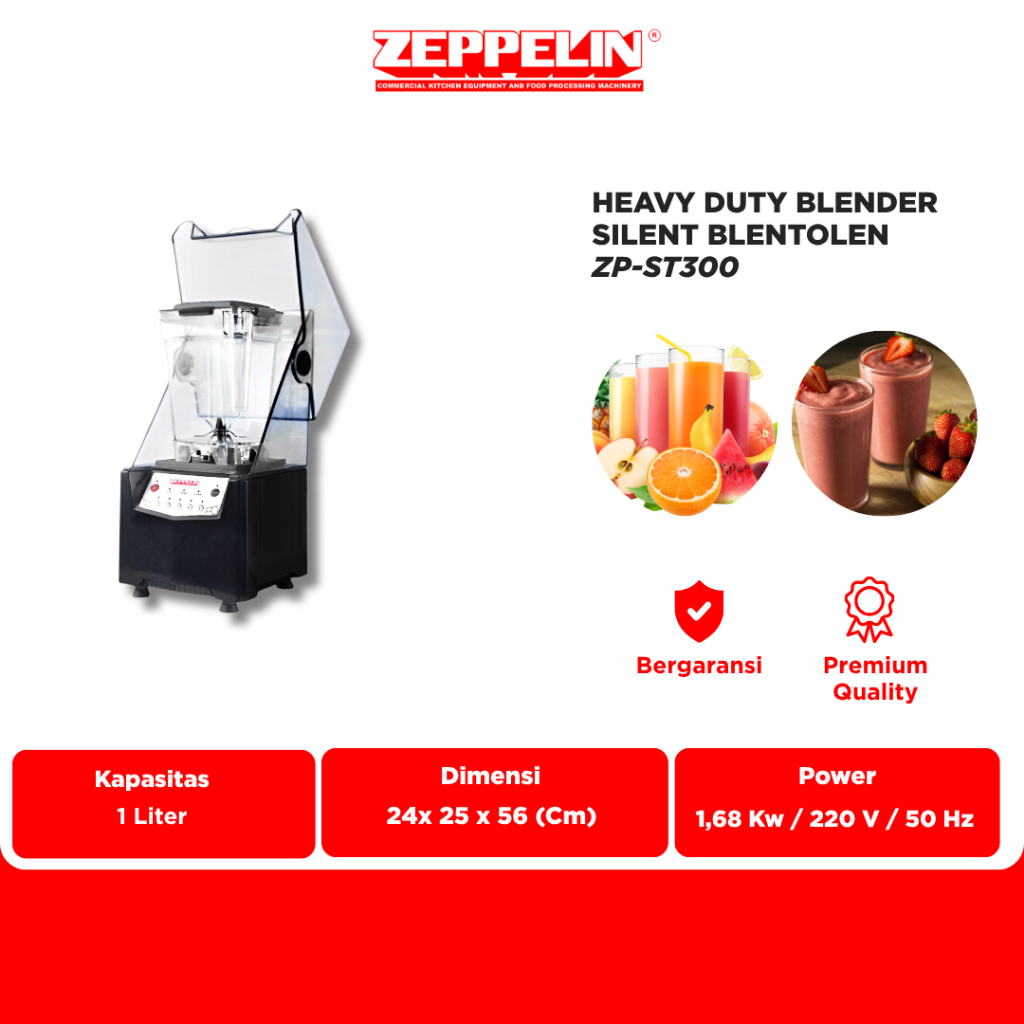 Zeppelin Heavy Duty Blender Silent Blentolen