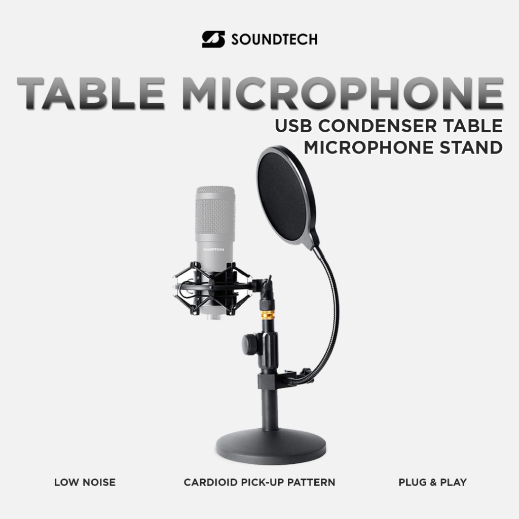 SOUNDTECH Table Stand for Mic Condenser Soundtech Microphone