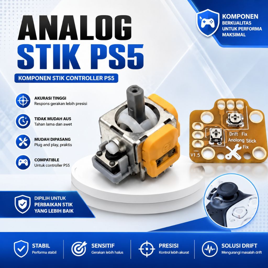 Drift Stik Ps5 + Analog Stik Controller Stik Ps5
