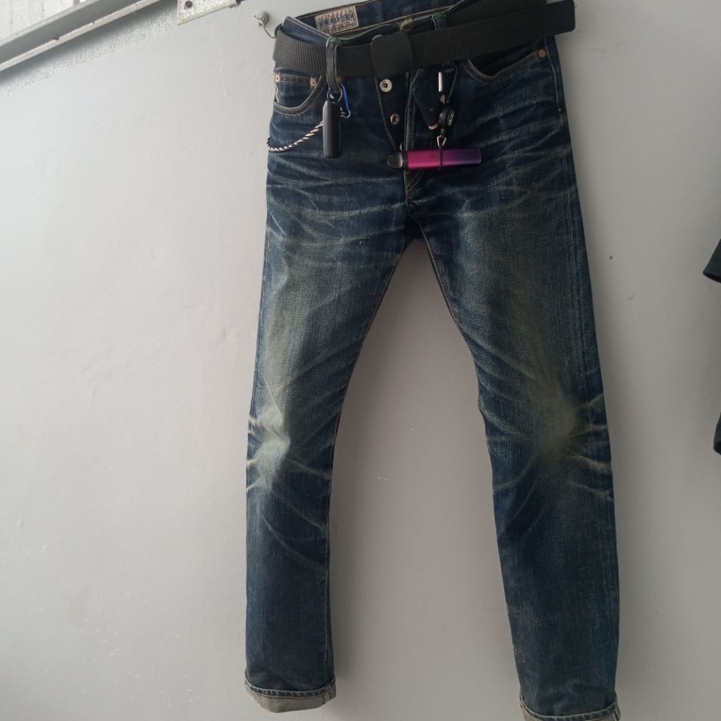 Wingman Denim art HEMP 16 Oz Size 29 Fadding