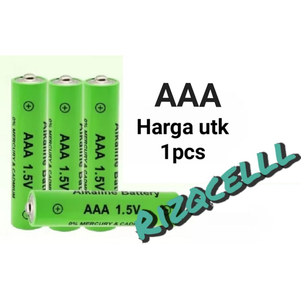 Alkaline baterai rechargeable/baterai isi ulang AAA 1.5V