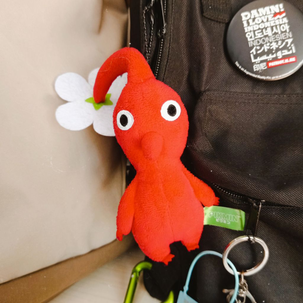 Red Pikmin [ Nintendo ] | Plushie keychain - Bagcharm / ganci