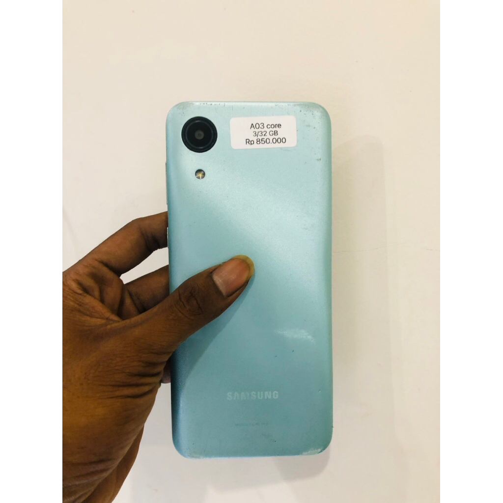 HANDPHONE ANDROID SAMSUNG A03 CORE 3/32 GB SECOND NORMAL BAGUS