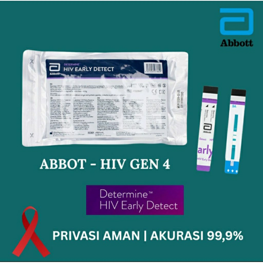 HIV Abbott Generasi 4 Abbott Per Box Isi 20 Pcs