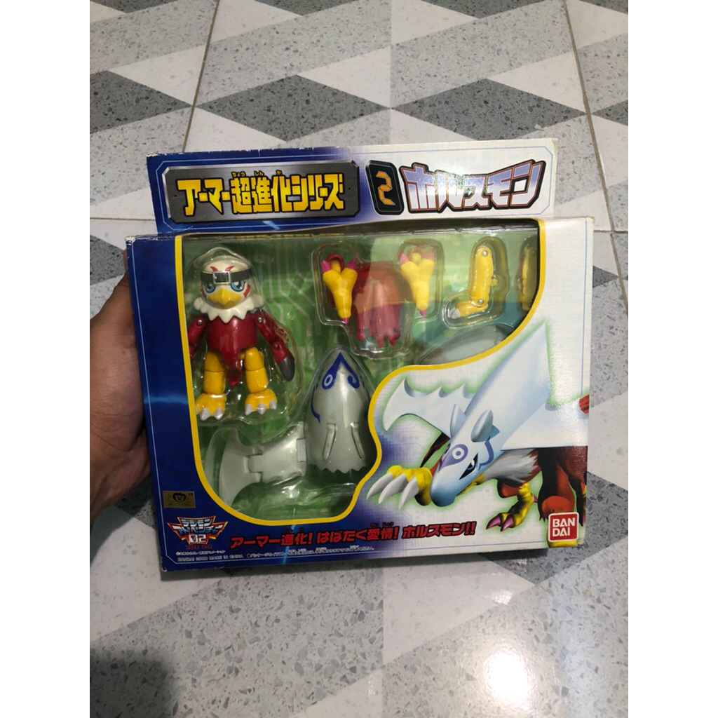 Mainan jadul digimon digivolving digimental hawkmon