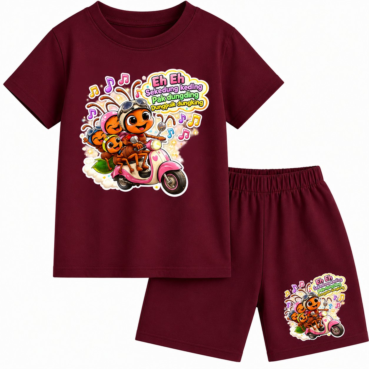 KAOS SETELAN ANAK EE SEKEDUNG 2-16TAHUN