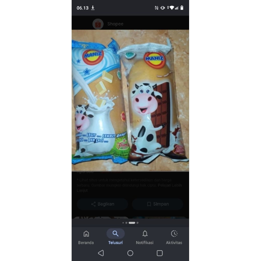 Roti Sapi Manis 5 Pcs dengan Rasa Susu