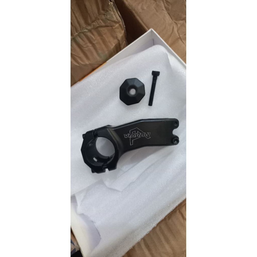 new stem viaron ukuran 75mm lengkap dengan tutup top capnya