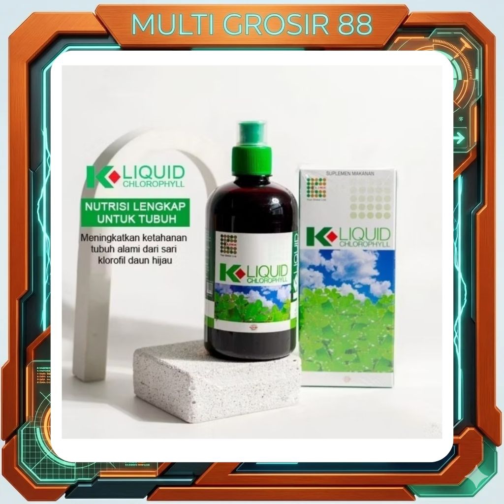 MG88 K-Liquid Chlorophyll Original K-Link 500 ml - Minuman Kesehatan Klorofil Alfalfa BPOM