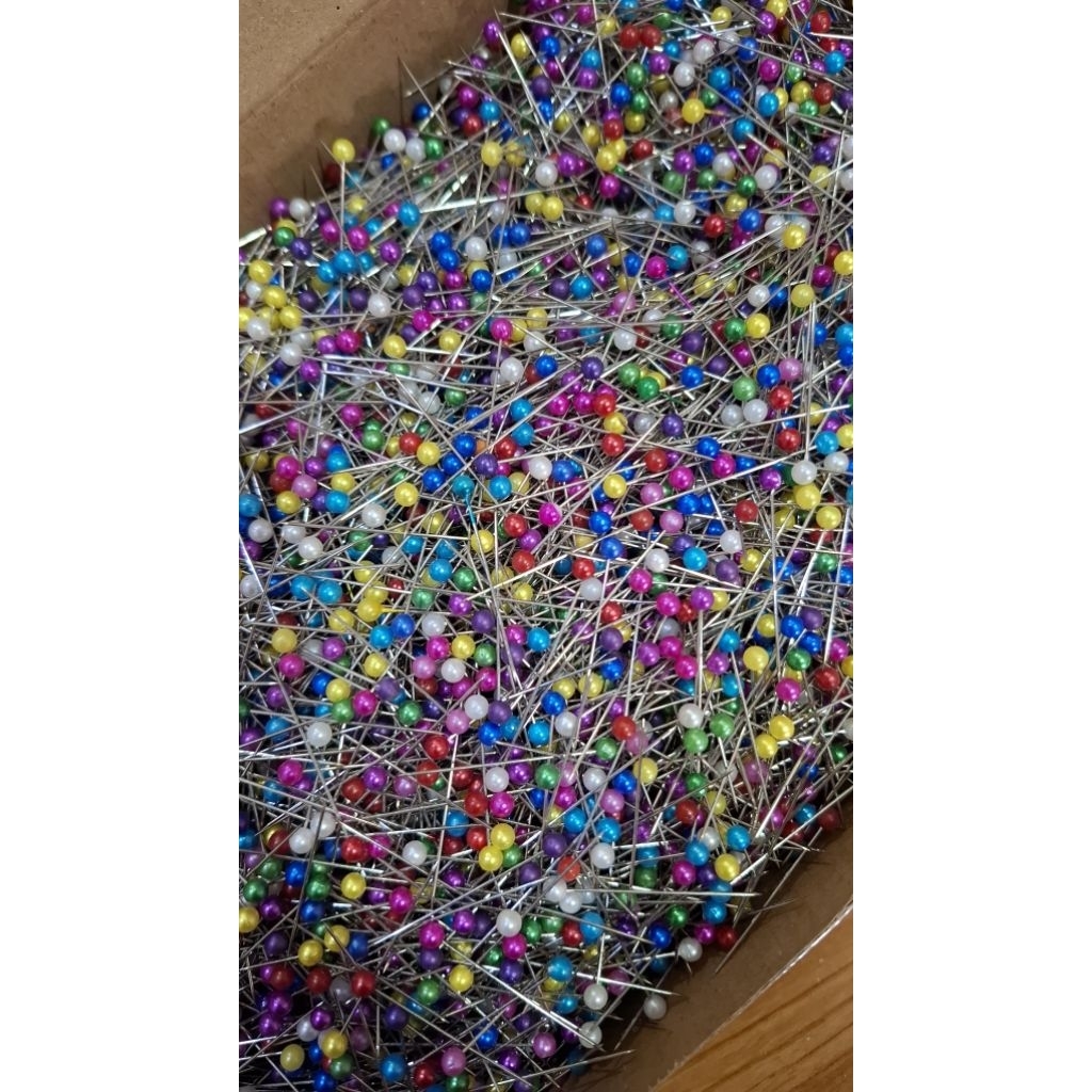 Jarum Pentul/Jarum Pin Bunga Papan/Jarum Kiloan Anti karat 1 kotak +/- 1kg