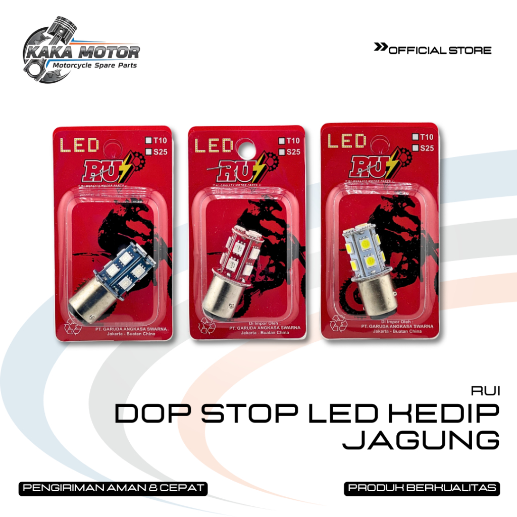 DOP STOP LED KEDIP JAGUNG - LAMPU STOP LED MODEL JAGUNG 13 MATA FLASHING KEDIP / HARGA PER BIJI
