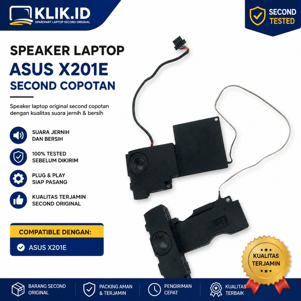Speaker Laptop ASUS X201E Original Second Copotan | Speaker Internal ASUS X201E Tested Normal