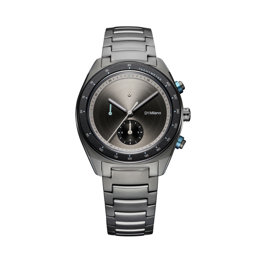 Jam Tangan D1 Milano Chronograph Bracelet Essential Black D1-CHBJ21