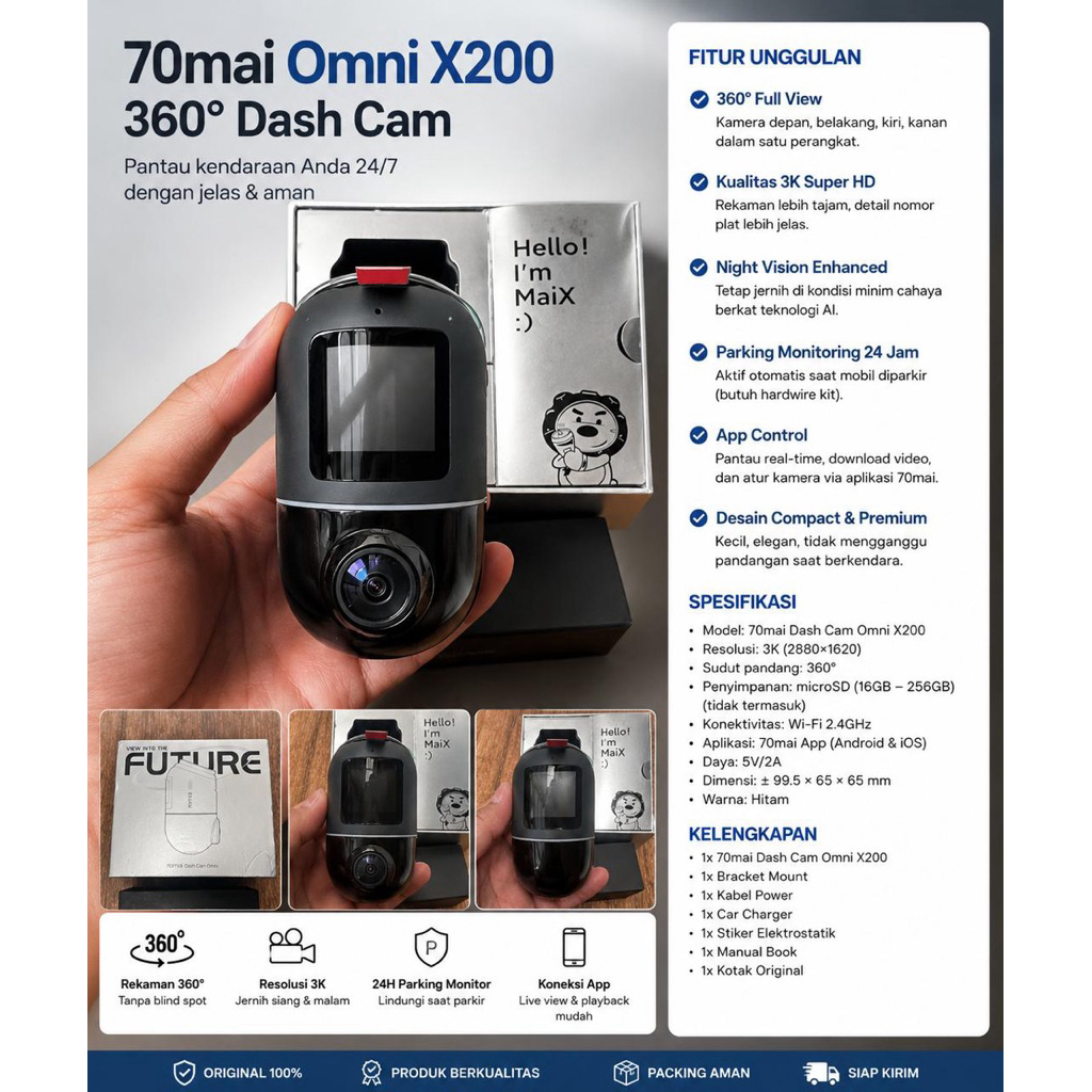 DASHCAM 70mai Omni X200